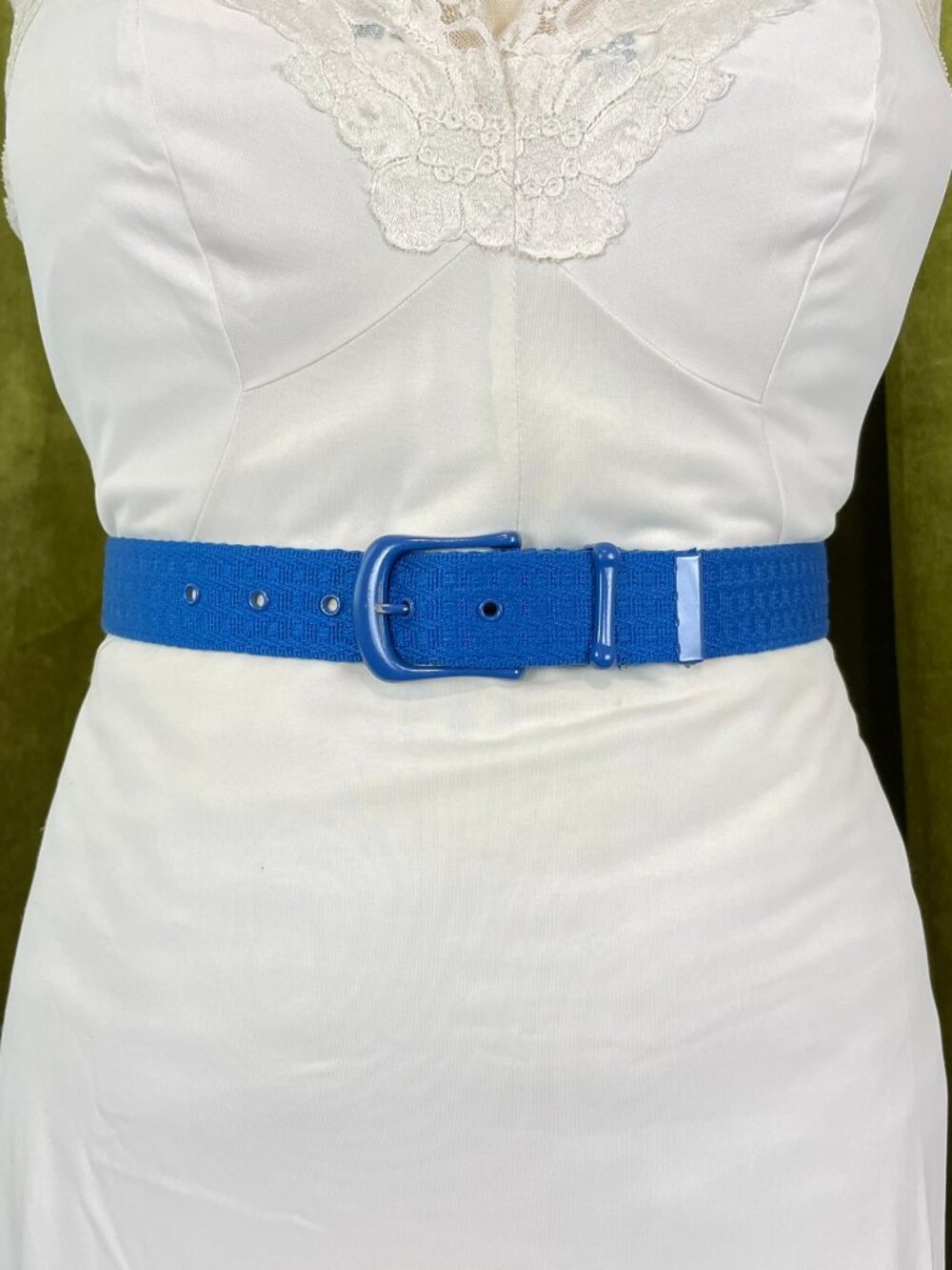 Vintage Liz Claiborne Woven Fabric Belt, Medium